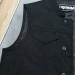 ADM Leather SOA Style Cordura Motorcycle Vest for Men _Concealed Carry,Riding Club Vest ADM LEATHER