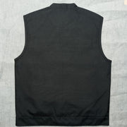 ADM Leather SOA Style Cordura Motorcycle Vest for Men _Concealed Carry,Riding Club Vest ADM LEATHER